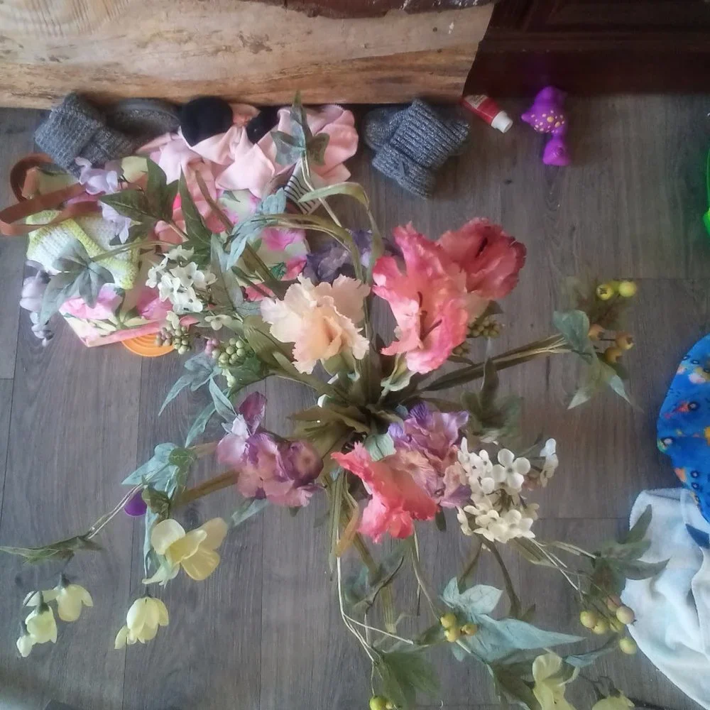 👵EUC Haeger VINTAGE FLOWER ARRANGEMENT